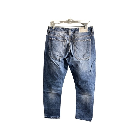 ZARA Z1975 Stamp distressed Basic Denim Jeans size 6 - Picture 6 of 13